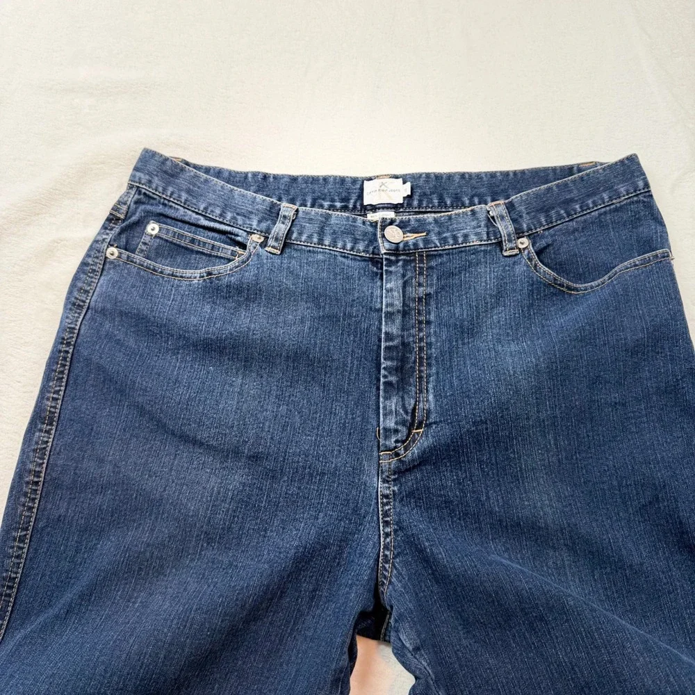 Calvin Klein Jeans Straight Leg Womens 16 Dark Blue Excellent Stretch‎ ZD15J198